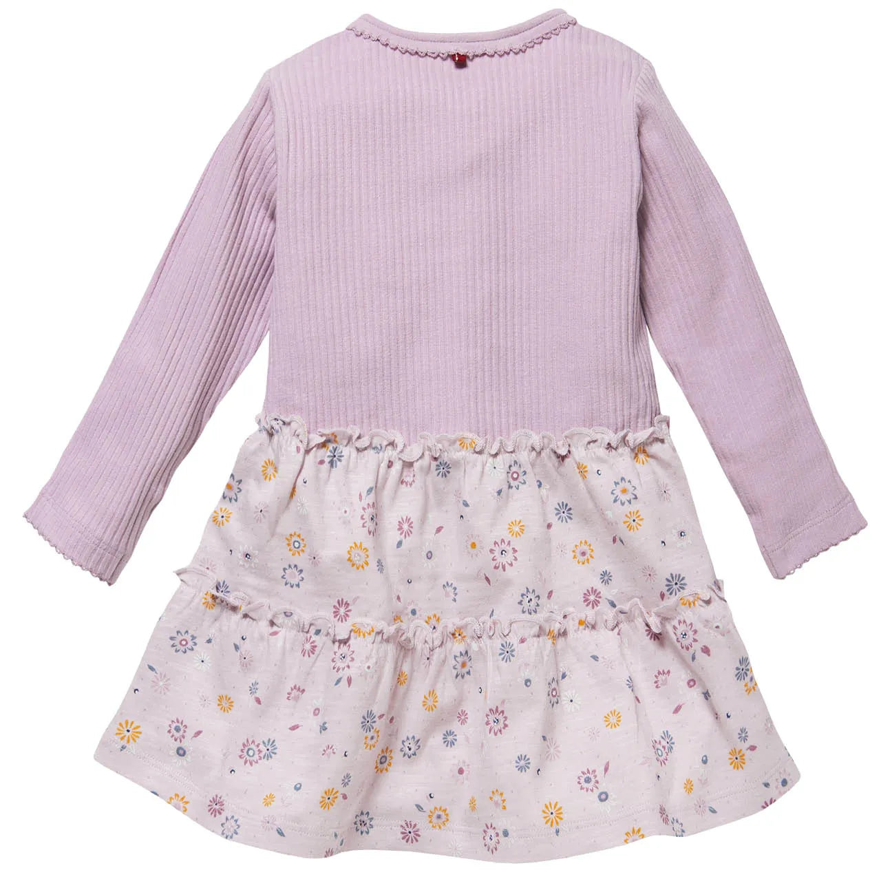 Little Flowers | Lilac | Long Sleeve Dress | GOTS Organic Cotton