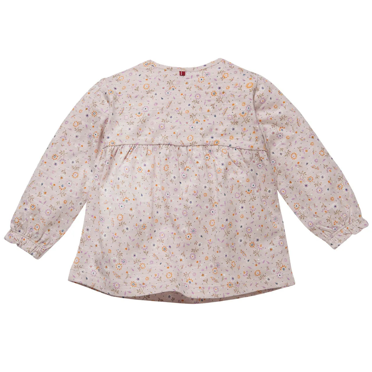 Little Flowers Ruffled Shirt | Long Sleeve Kids Top | GOTS Organic Cotton