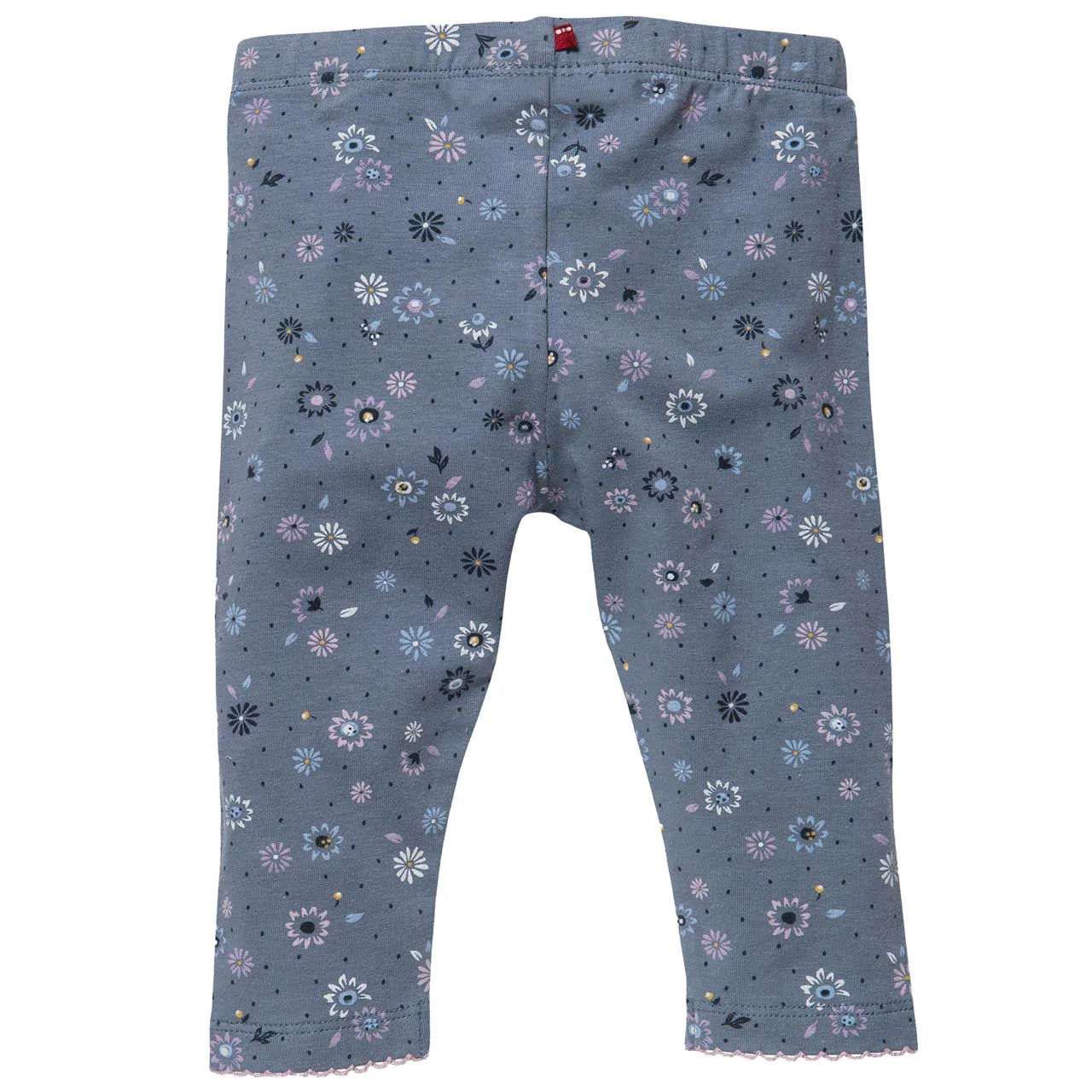 Little Flowers Leggings | Ocean Blue | Baby Pants | GOTS Organic Cotton