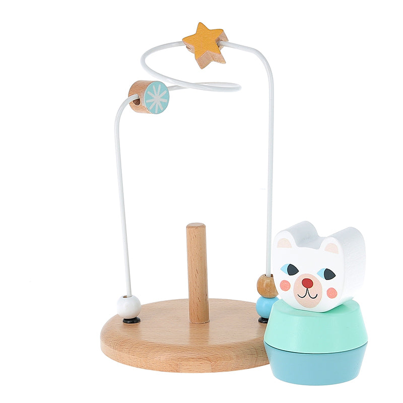 White Bear Early Learning Game | Designed by Michelle Carlslund | Wooden Toddler Activity Toy