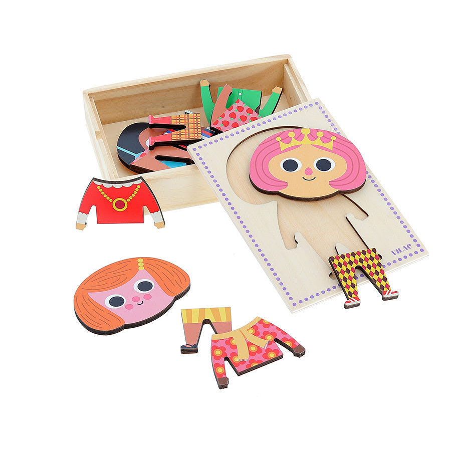 Jade Moody Wooden Puzzle | Designed by Ingela P. Arrhenius | Wooden Toddler Activity Toy