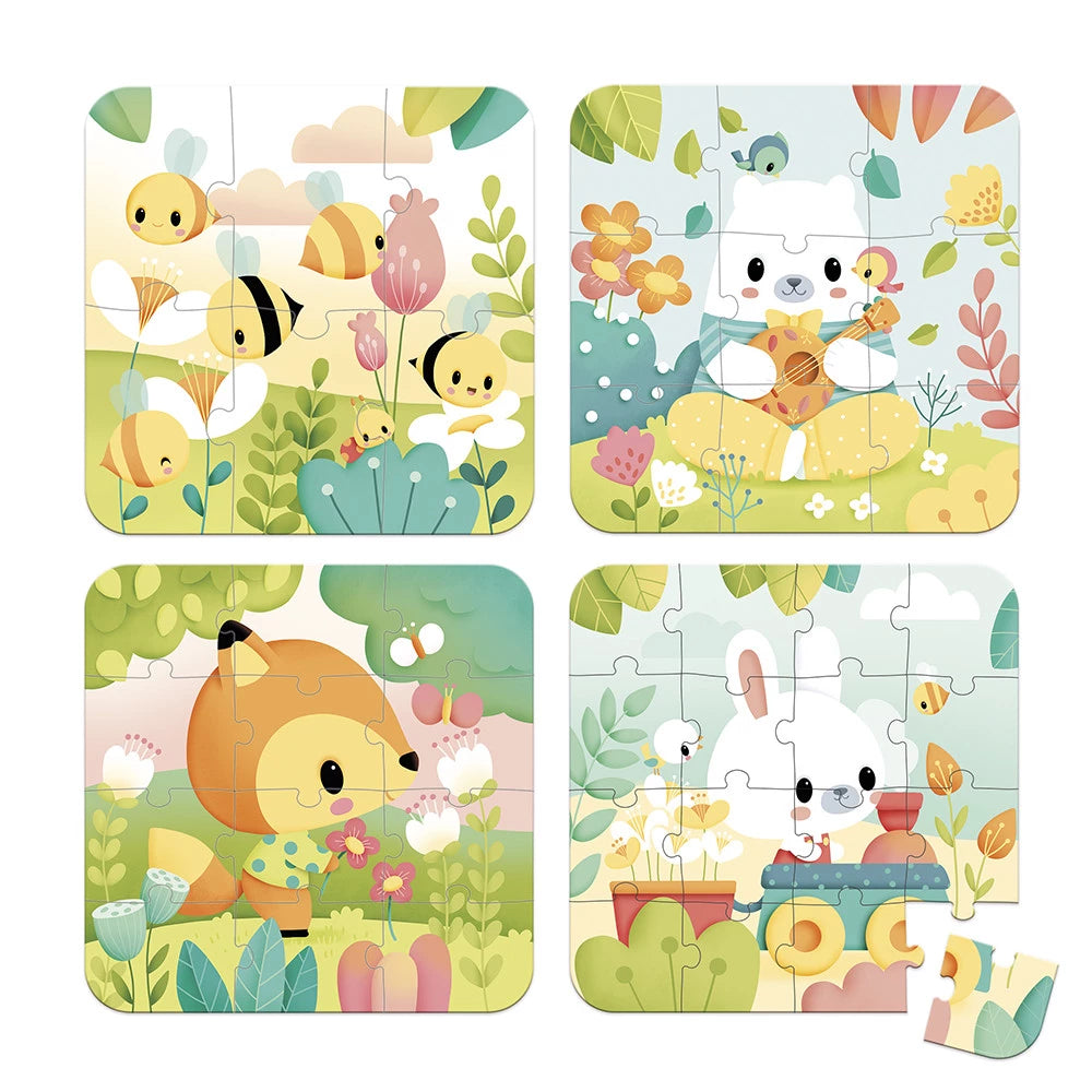 Pure Set of 4 Puzzles | Jigsaw Puzzle For Kids