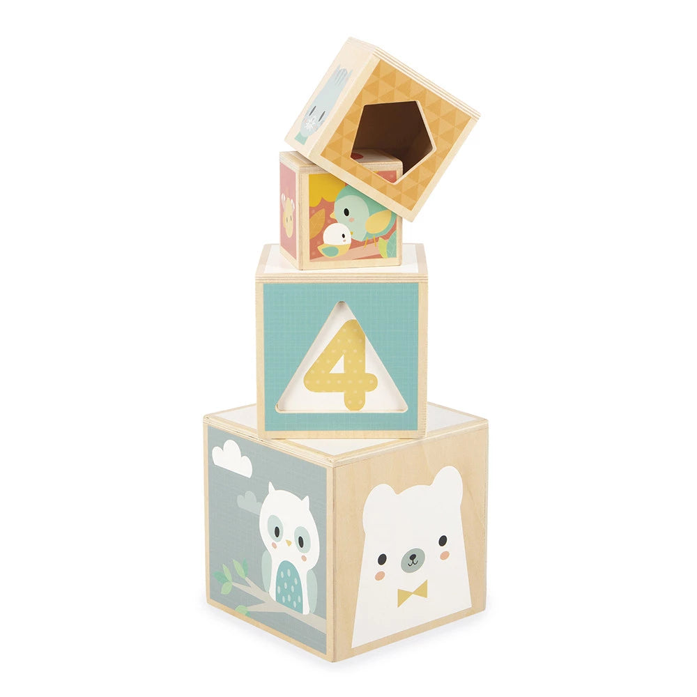 Pure 6-Block Pyramid | Toddler Activity Toy