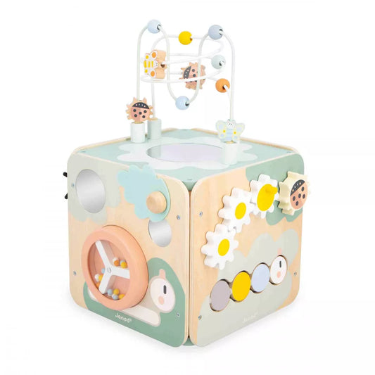 Sweet Cocoon Multi-Activity Maxi Cube | Wooden Toddler Activity Toy