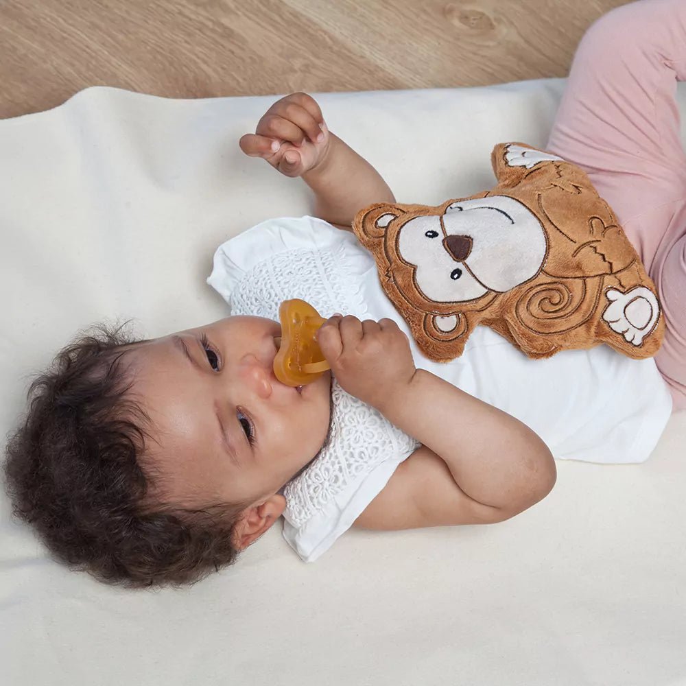 Monkey | Natural Warming Pillow for Baby and Toddler | Grape Seed Filling | Made in Germany
