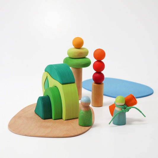 Play in the Woods | Small World Playset | Wooden Toys for Kids | Open-Ended Play