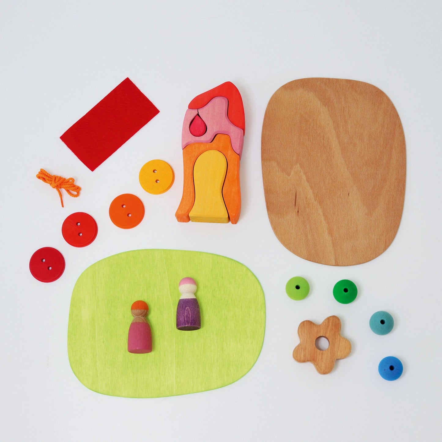 Play Down by the Meadow | Small World Playset | Wooden Toys for Kids | Open-Ended Play