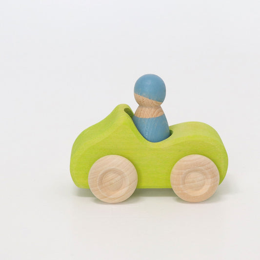Green - Small Convertible Toy Car | Wooden Imaginative Play Toys