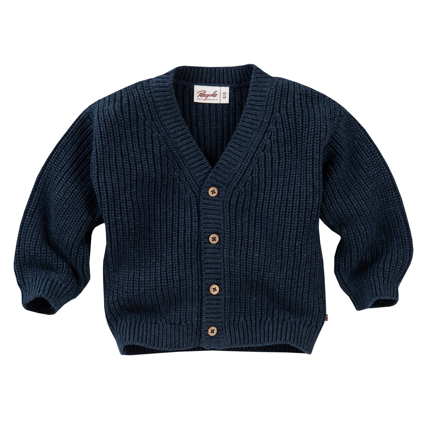 People WEAR ORGANIC Navy Baby Knitted Jumper | GOTS Organic Cotton | Front | BeoVERDE Ireland