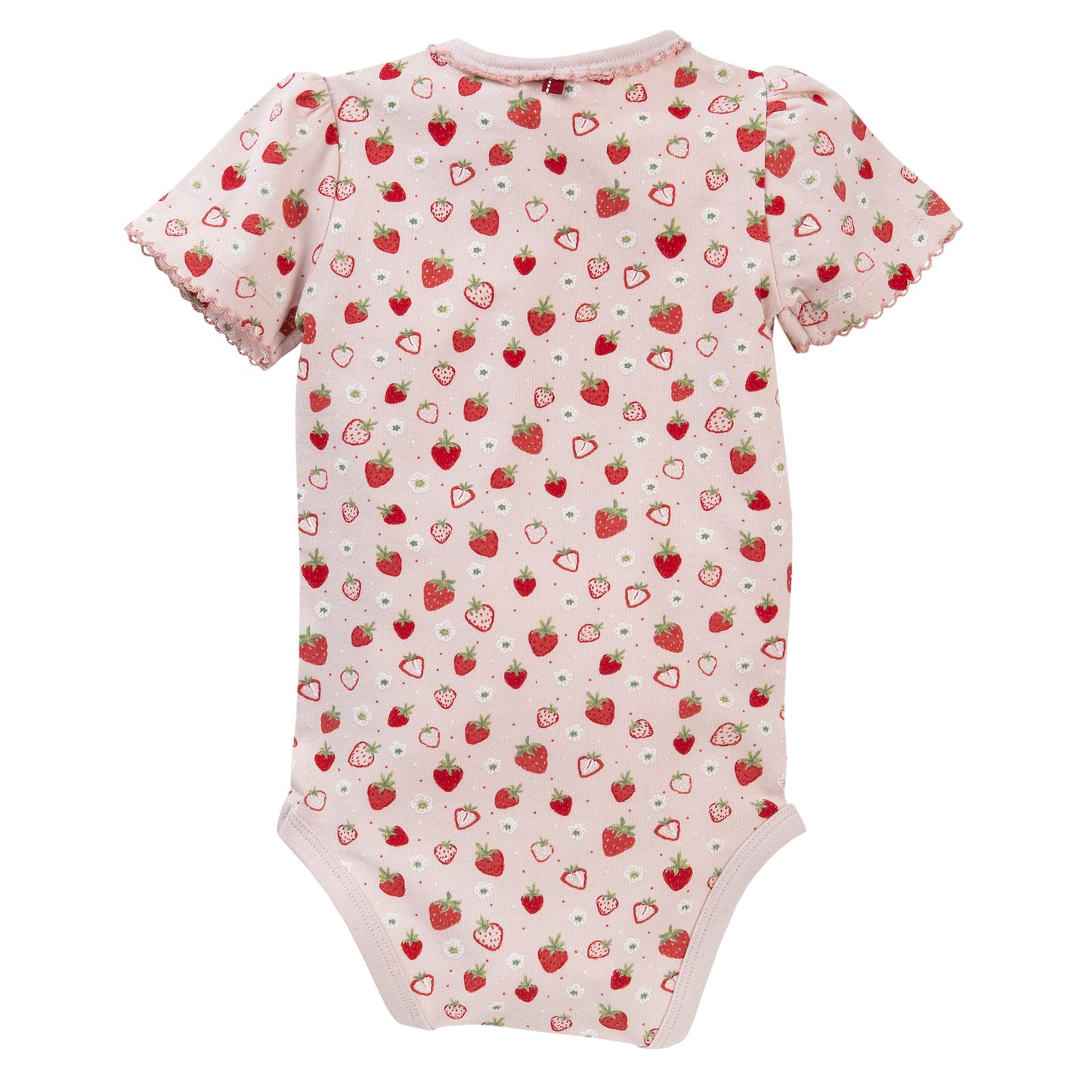 Sweet Strawberry | Short Sleeve Baby Bodysuit | GOTS Organic Cotton