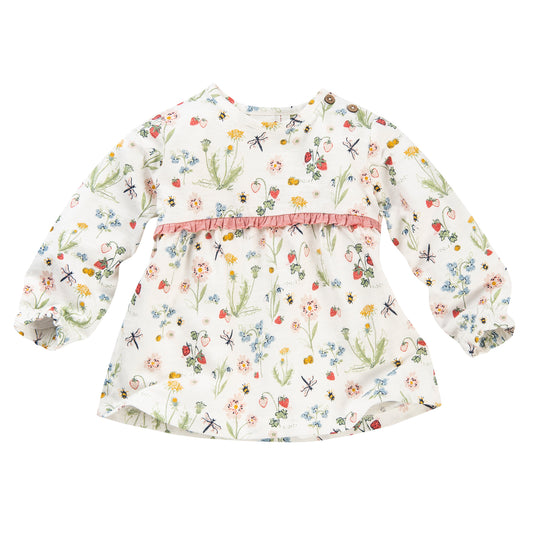 Orchard Ruffled Shirt | Long Sleeve Baby Top | GOTS Organic Cotton