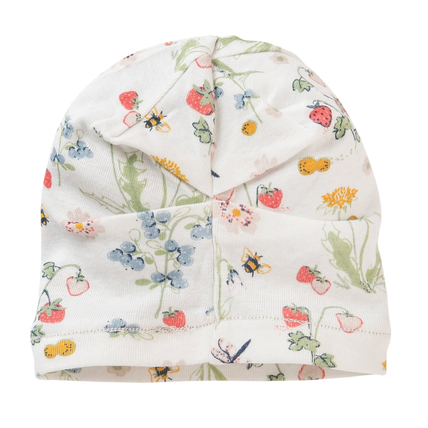 People WEAR ORGANIC Country Meadow x Orchard | Reversible Baby Beanie | GOTS Organic Cotton | Orchard | Back | BeoVERDE Ireland 