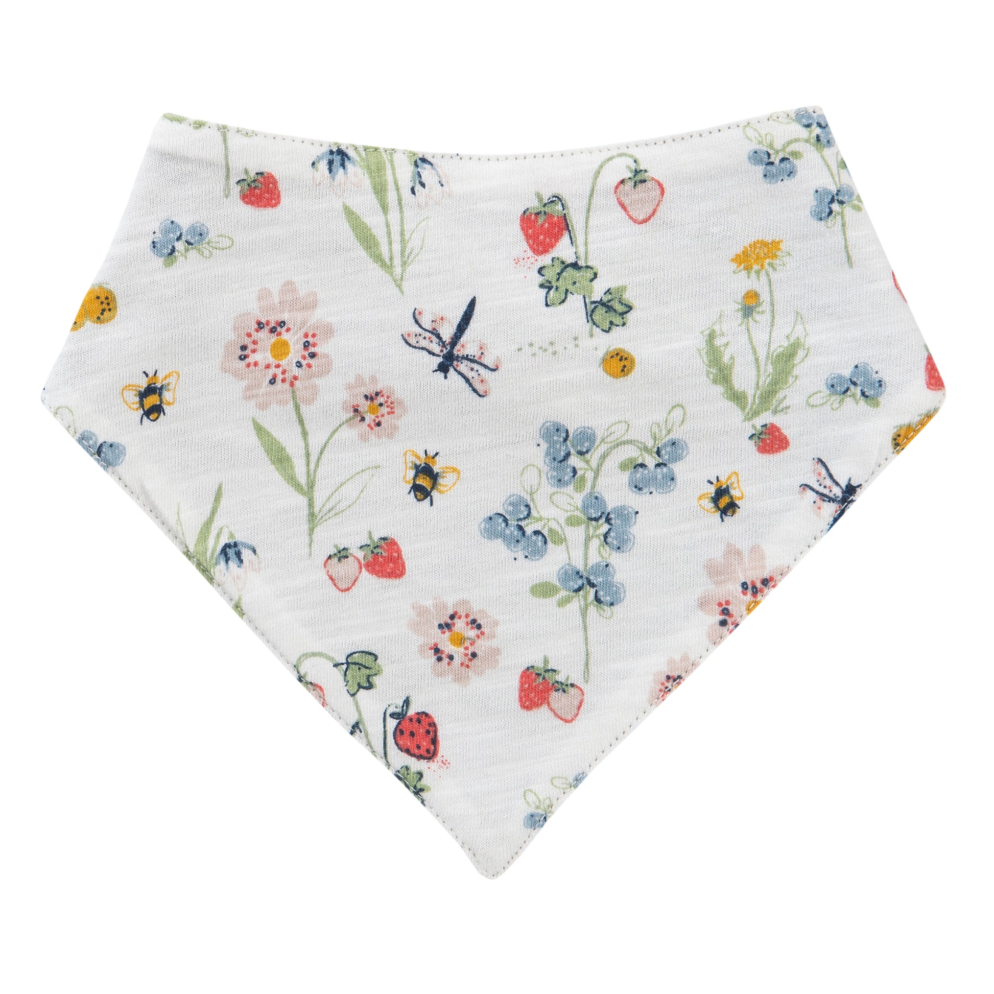 People WEAR ORGANIC Country Meadow x Orchard | Reversible Bandana Bib | GOTS Organic Cotton | Orchard | Front | BeoVERDE Ireland
