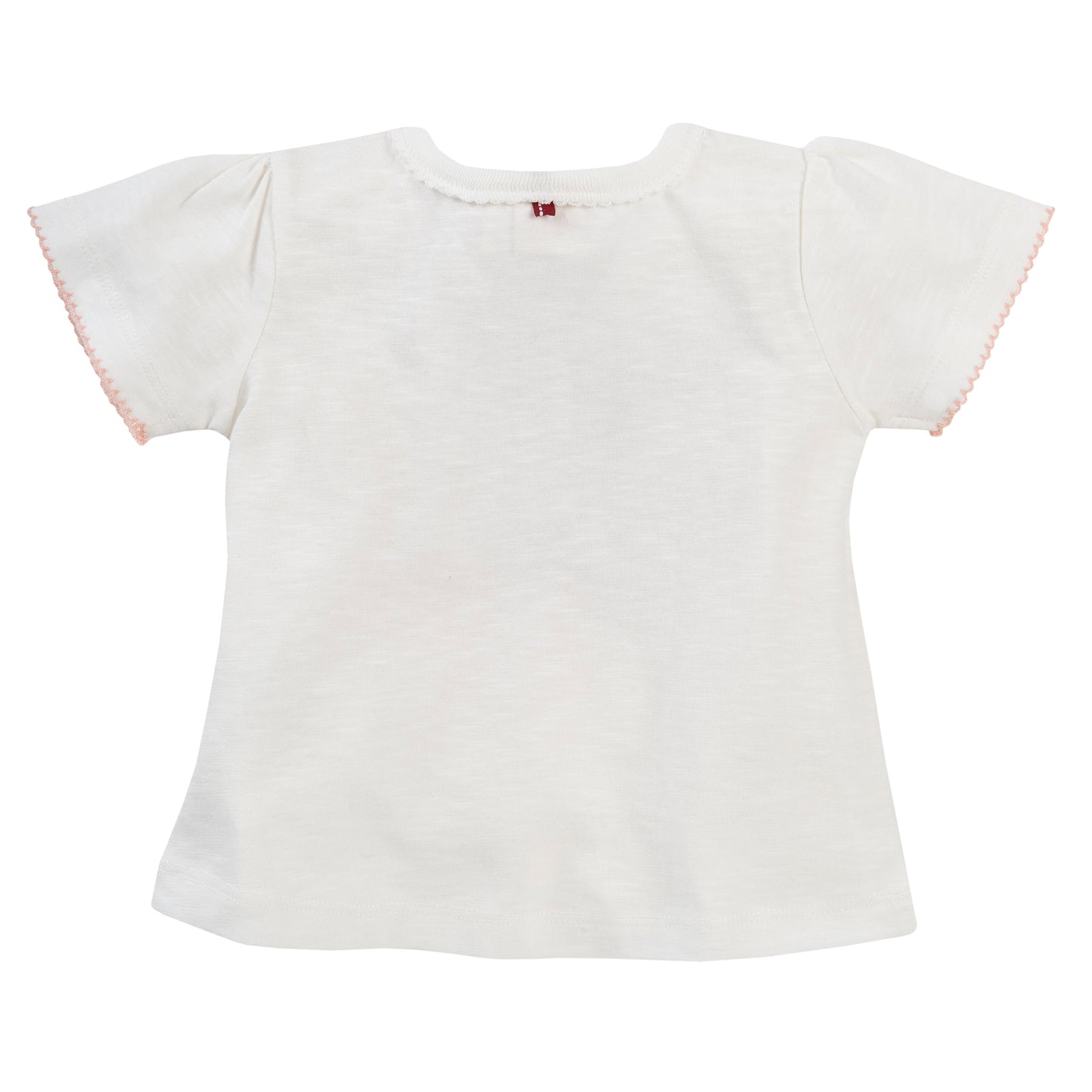 Blooming Rainbow Ruffled Shirt | Short Sleeve Baby Top | GOTS Organic Cotton