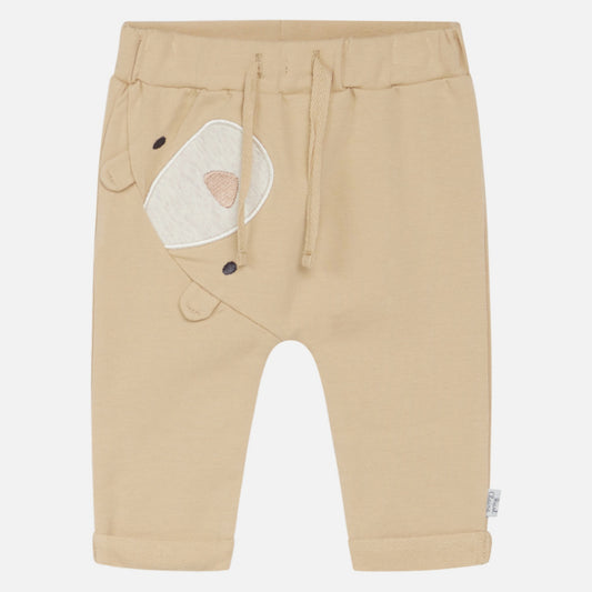Hust & Claire Little Bear Joggers | Ginger Yellow | Baby & Toddler Pants | GOTS Organic Cotton | Front | BeoVERDE Ireland