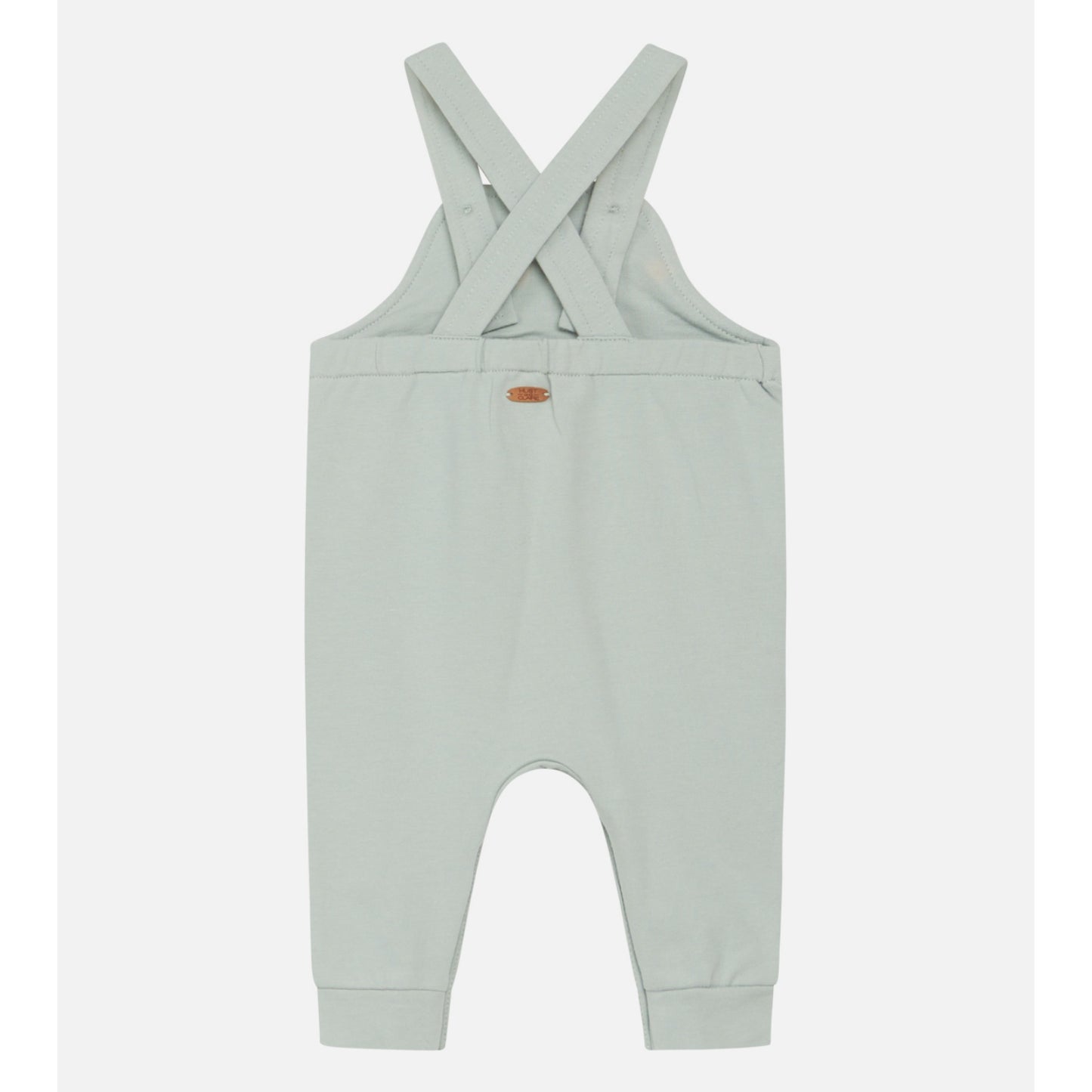 Hust & Claire Duckling Dungarees | Dusty Jade Green | Baby & Toddler Pants | GOTS Organic Cotton | Back | BeoVERDE Ireland