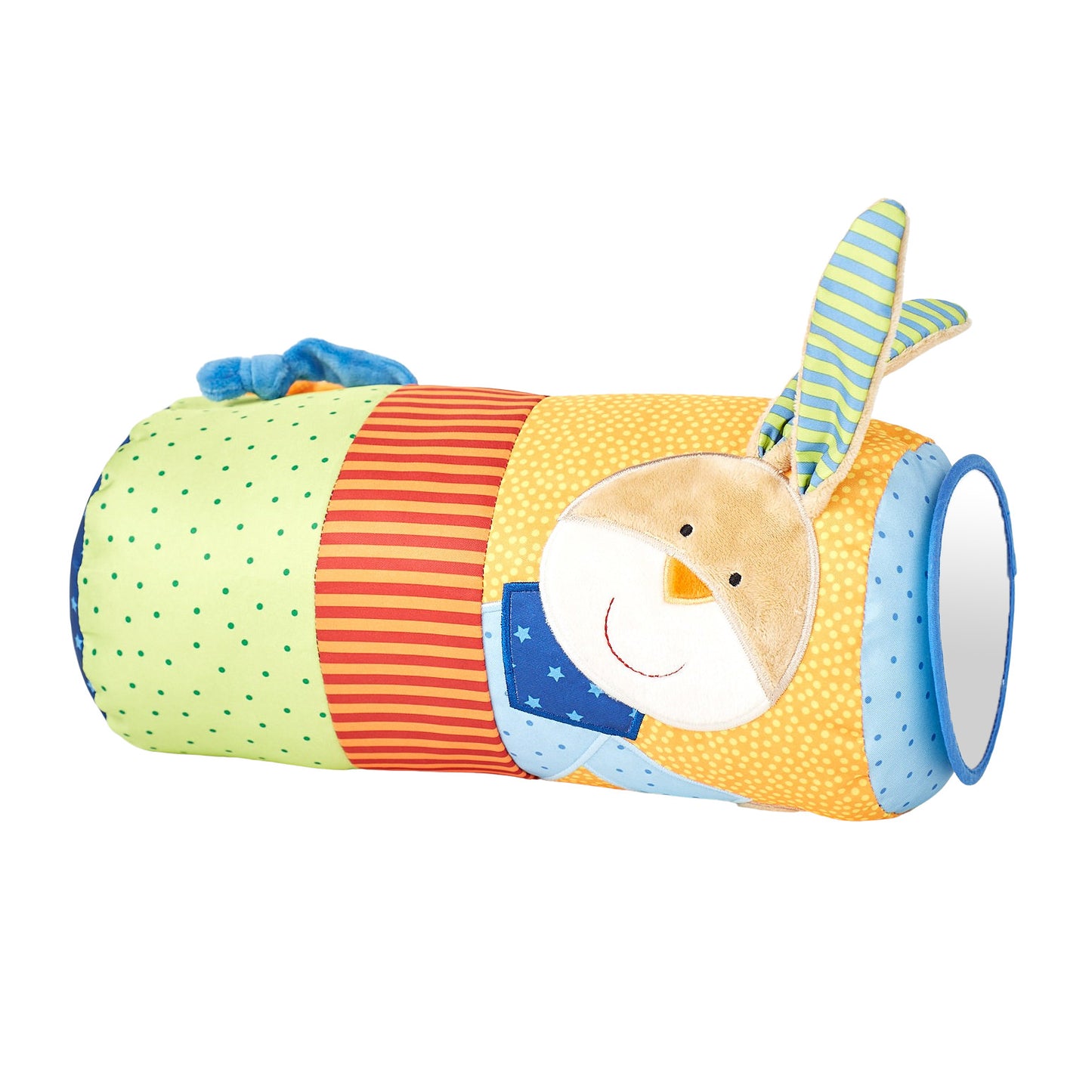 Rabbit Tummy Time Roller | Baby Activity Toy | Baby’s First Soft Toy