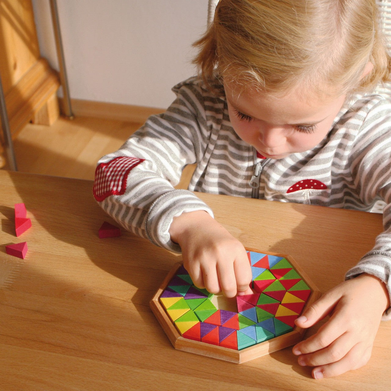 Small Octagon | Wooden Puzzle & Building Set | Open-Ended Play