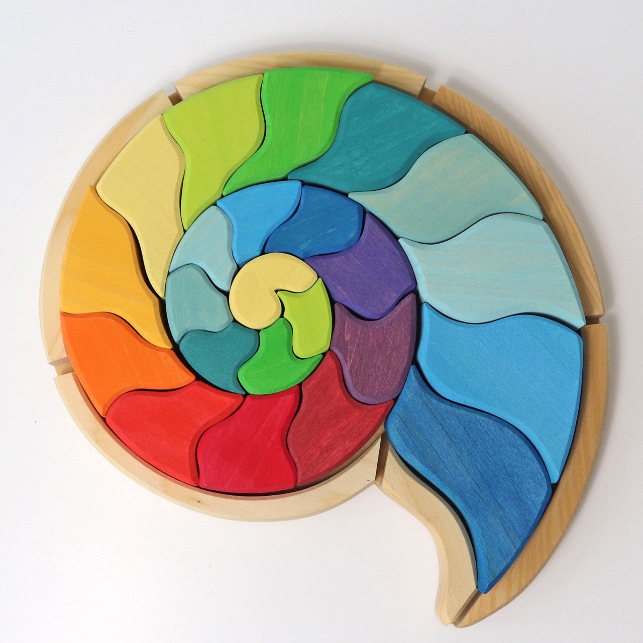 Ammonite | Wooden Puzzle & Building Set | Wooden Toys for Kids | Open-Ended Play