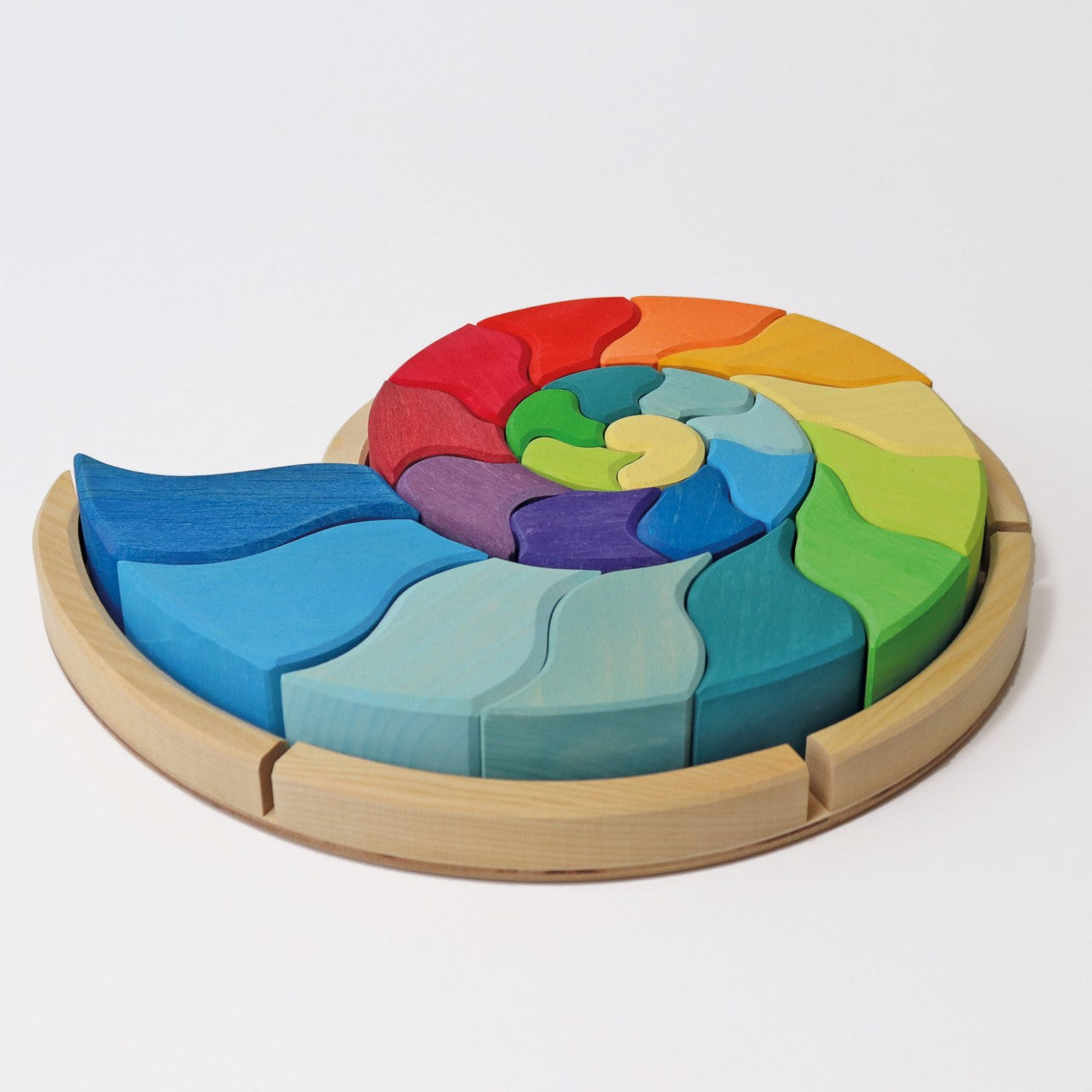 Ammonite | Wooden Puzzle & Building Set | Wooden Toys for Kids | Open-Ended Play