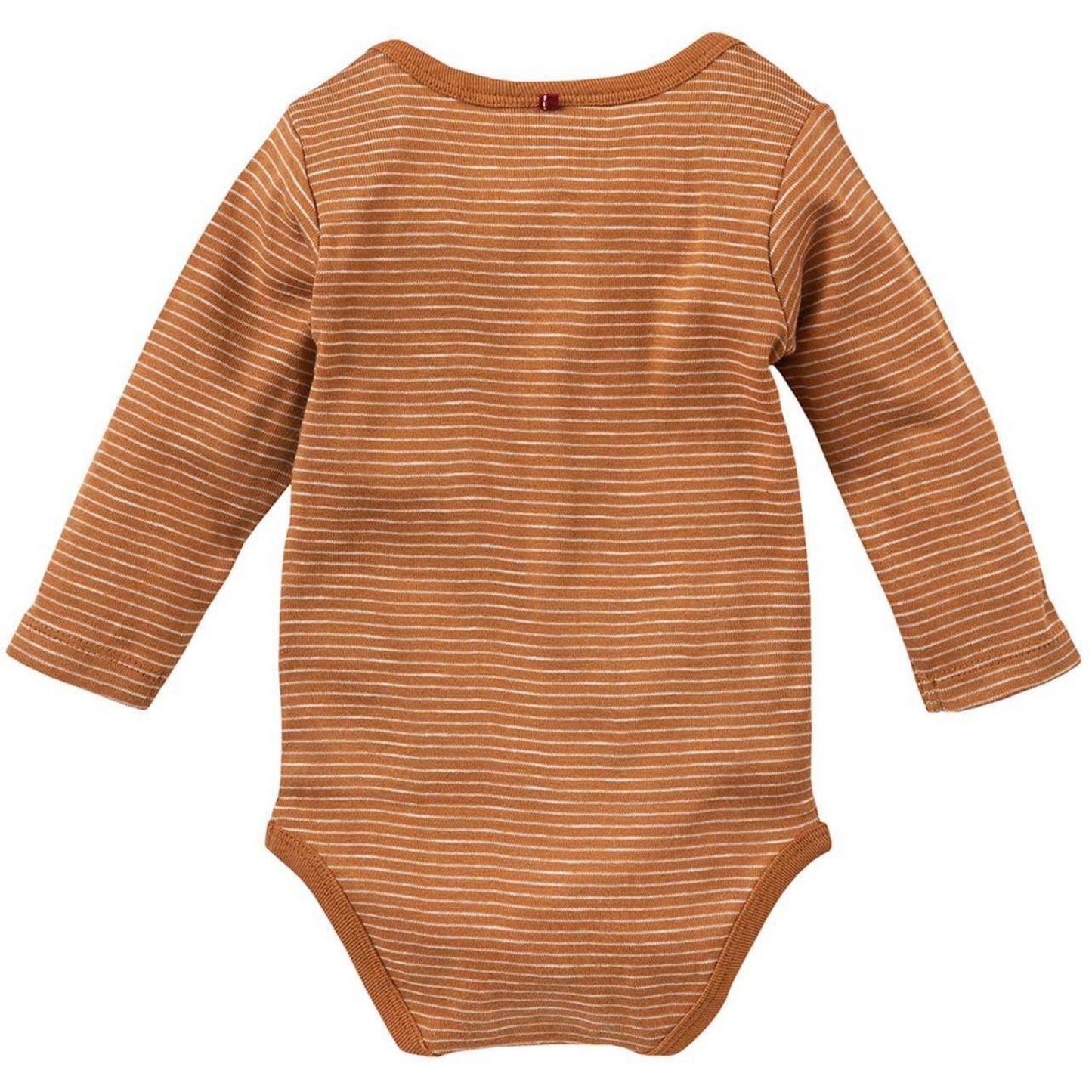 People WEAR ORGANIC Cinnamon Stripes | Long Sleeve Body | GOTS Organic Cotton | Baby Bodysuit | Back | BeoVERDE Ireland