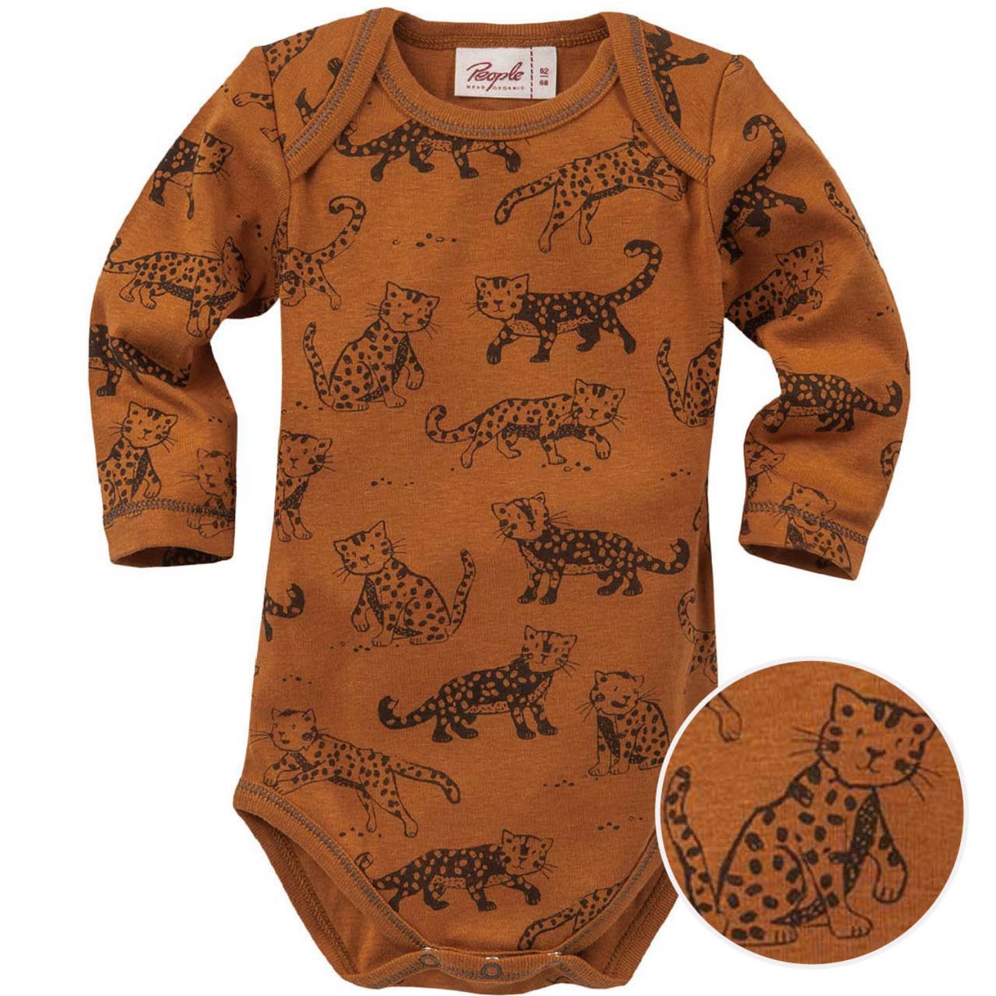 Little Leopard | Long Sleeve Baby Bodysuit | GOTS Organic Cotton