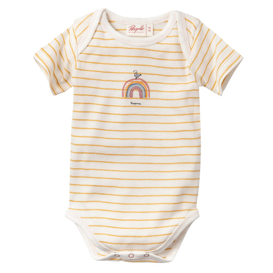 People WEAR ORGANIC Little Rainbow | Short Sleeve Body | GOTS Organic Cotton | Baby Bodysuit | Front | BeoVERDE Ireland