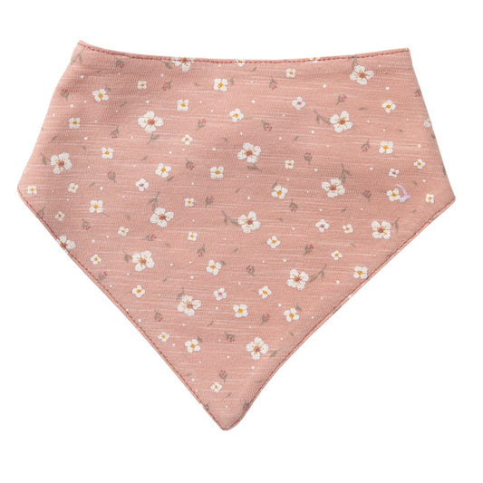 People WEAR ORGANIC Little Daisies and Flower Meadow | Reversible Bandana Bib | GOTS Organic Cotton | Front: Little Daisies | BeoVERDE Ireland