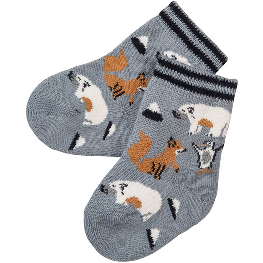 Wild Animals | Terry Cotton Baby Socks | GOTS Organic Cotton