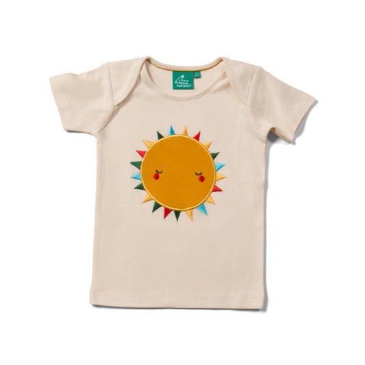 Little Green Radicals You Are My Sunshine | Short Sleeve Applique Baby T-Shirt | GOTS Organic Cotton | Front | BeoVERDE Ireland