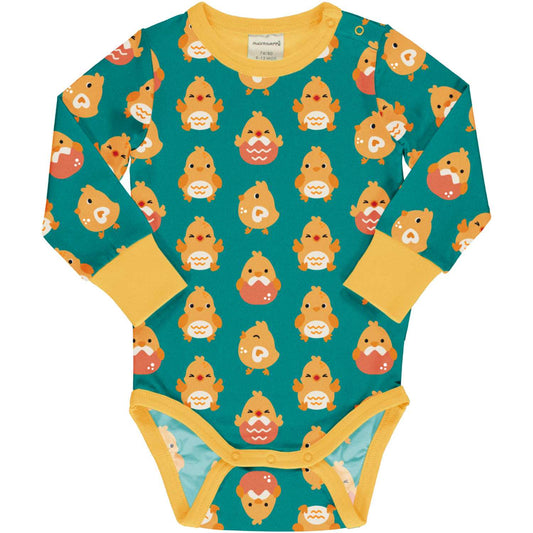 Chick | Long Sleeve Baby Bodysuit | GOTS Organic Cotton