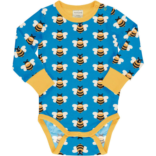 Bee | Long Sleeve Baby Bodysuit | GOTS Organic Cotton