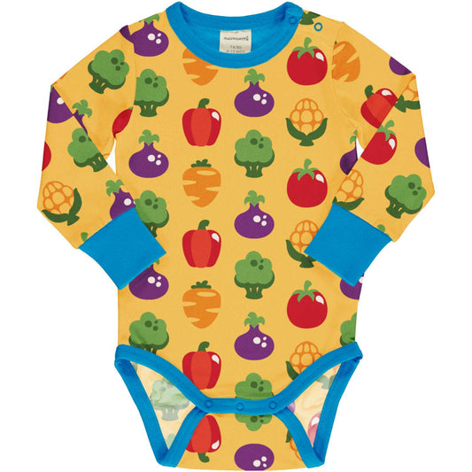 Veggies | Long Sleeve Baby Bodysuit | GOTS Organic Cotton