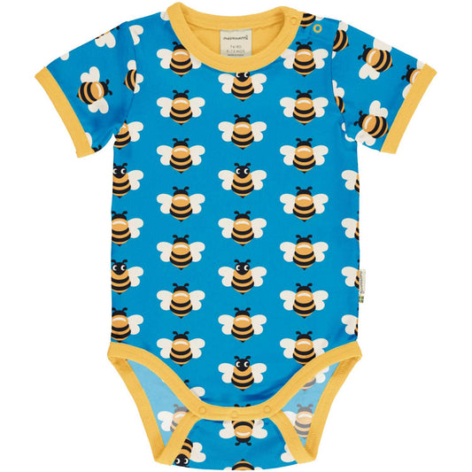 Bee | Short Sleeve Baby Bodysuit | GOTS Organic Cotton