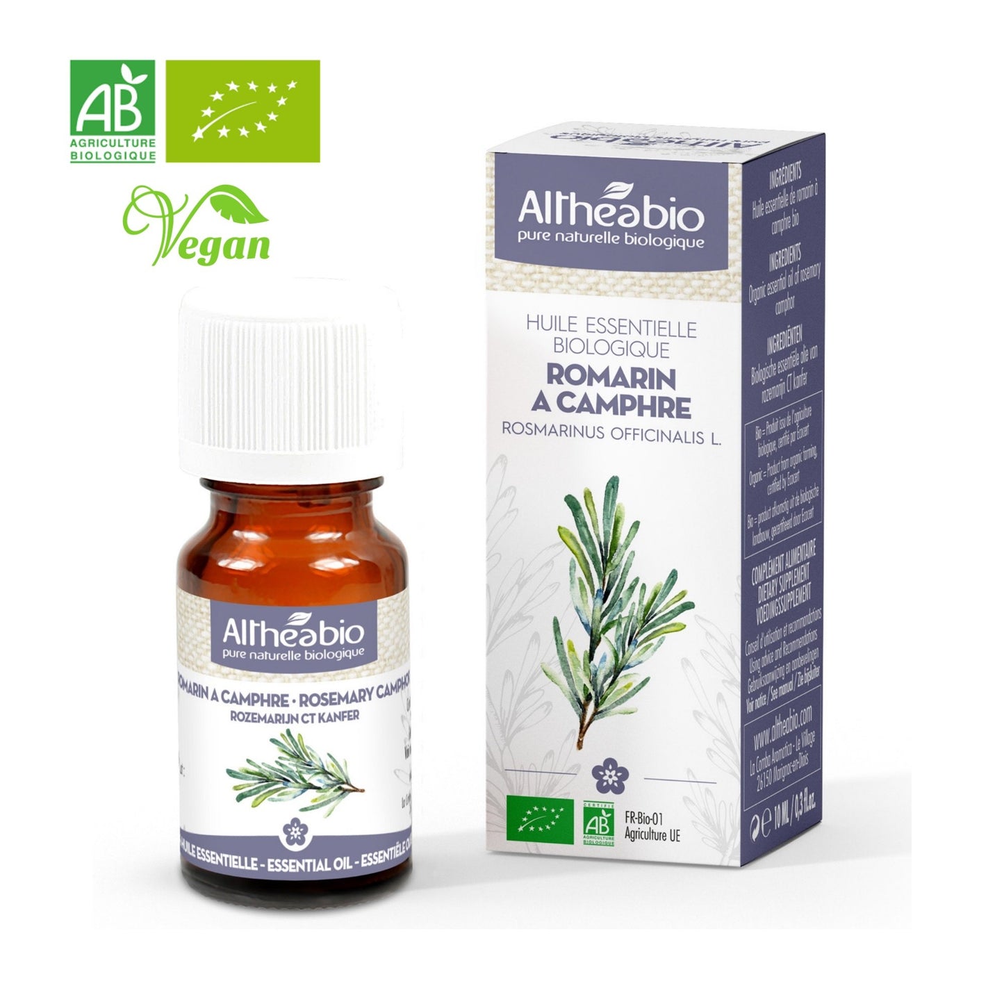 Organic Rosemary Camphor Essential Oil Aromatherapy | BeoVERDE.ie
