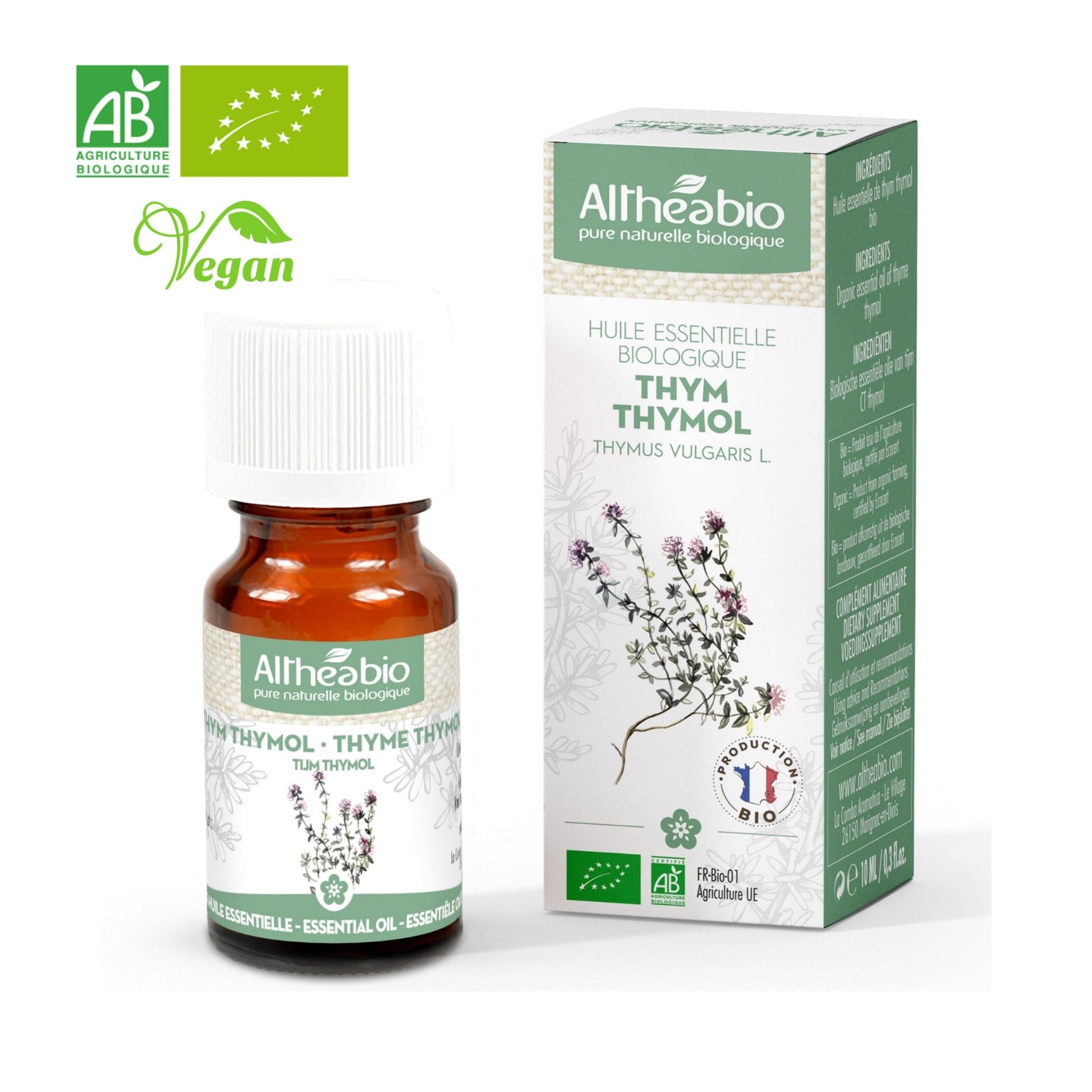 Organic Thyme Thymol Essential Oil Aromatherapy | BeoVERDE.ie