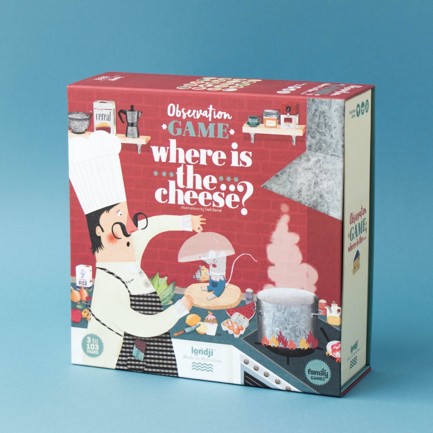 Londji WHERE IS THE CHEESE? Board Game | Board Game for Kids, Adults & the Whole Family | Box Front | BeoVERDE.ie