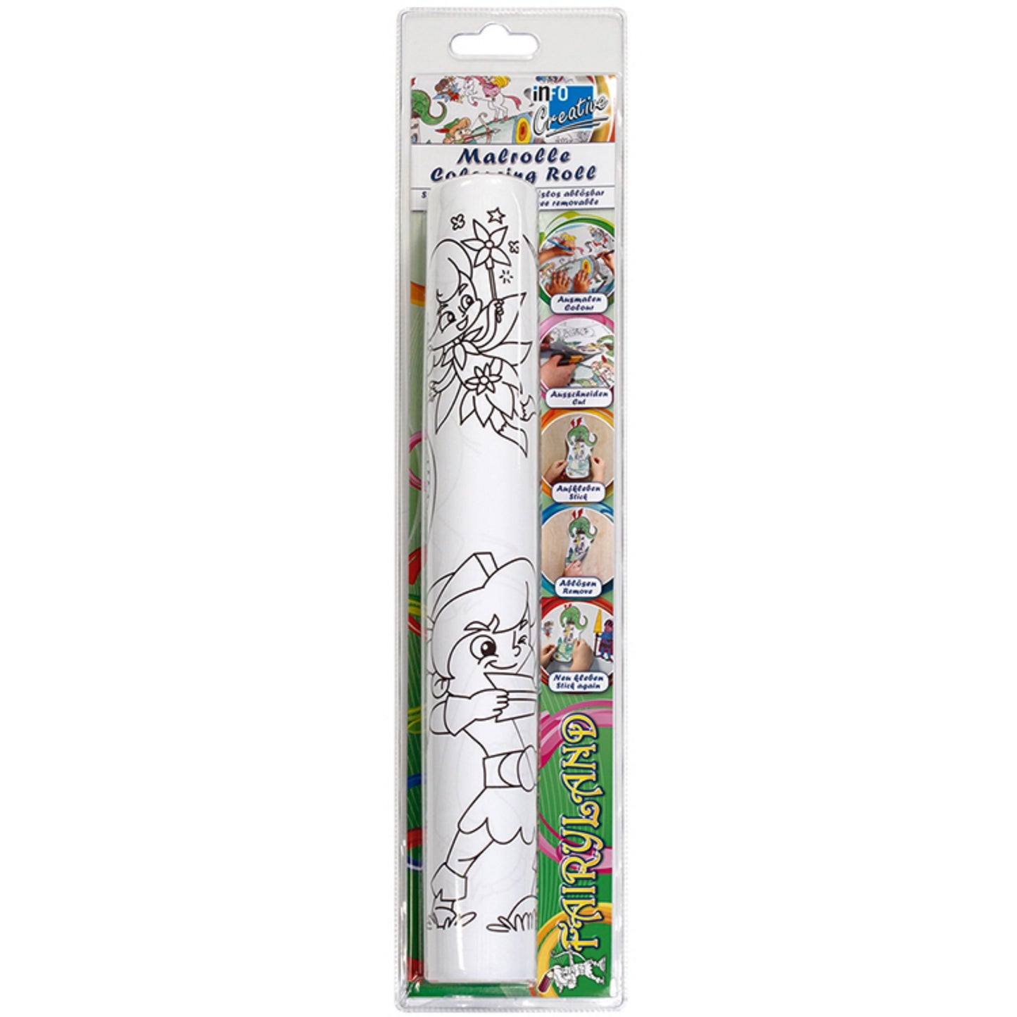 Self-Stick Colouring Book & Roll | Fairyland Adventures | Product Photo | BeoVERDE.ie