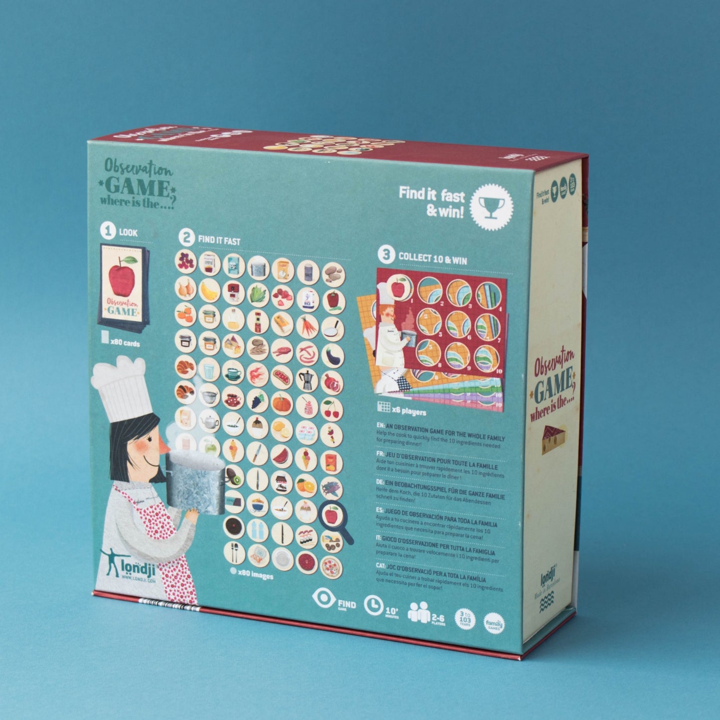 Londji WHERE IS THE CHEESE? Board Game | Board Game for Kids, Adults & the Whole Family | Box Back | BeoVERDE.ie