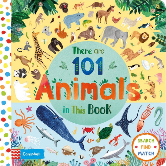 There Are 101 Animals in This Book | Children's Board Book on Animals