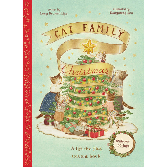 Cat Family Christmas: An Advent Lift-the-Flap Book (with over 140 flaps) | Hardcover | Children’s Book
