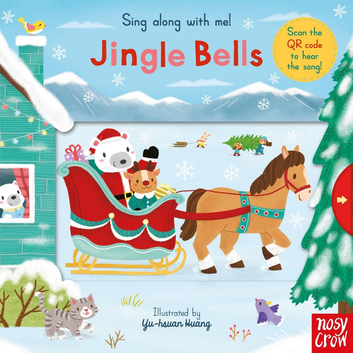 Jingle Bells - Sing Along With Me! | Interactive Board Book for Babies & Toddlers