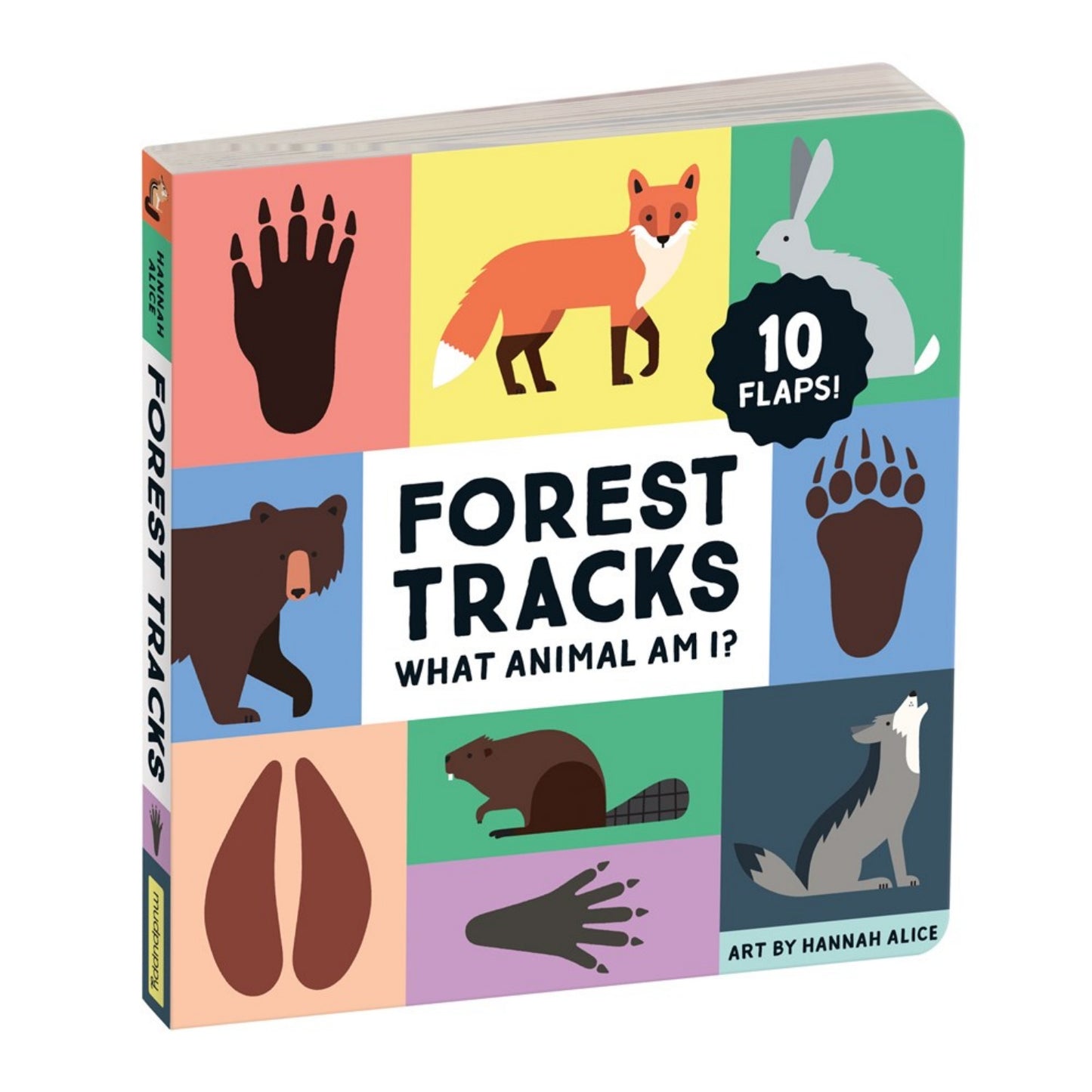 Forest Tracks: What Animal Am I? | Lift-the-Flap Board Book on Nature