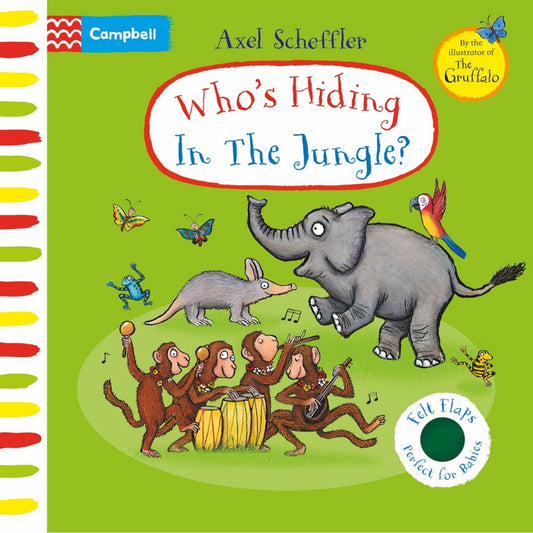 Who's Hiding In The Jungle? | Felt Flaps Board Book for Babies & Toddlers