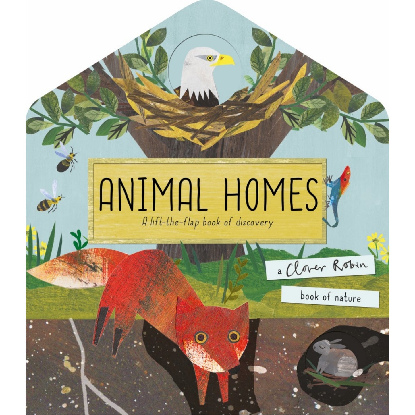 Animal Homes: A Clover Robin Book of Nature | Children's Lift-the-Flap Board Book