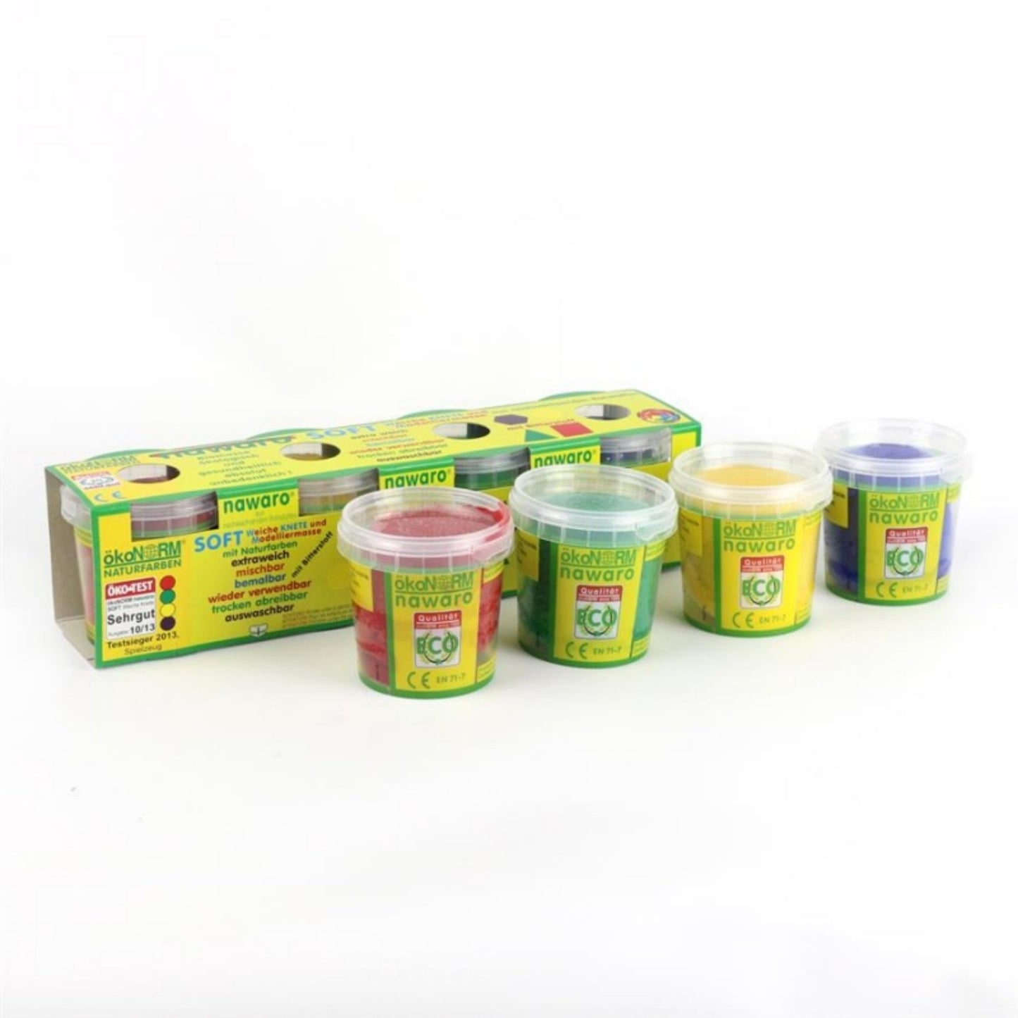 Child-Safe Natural Modelling Clay | 4 Vibrant Colours | BeoVERDE.ie