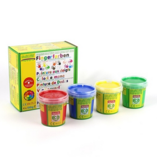 Child-Safe Natural Finger Paint | 4 Vibrant Colours | BeoVERDE.ie