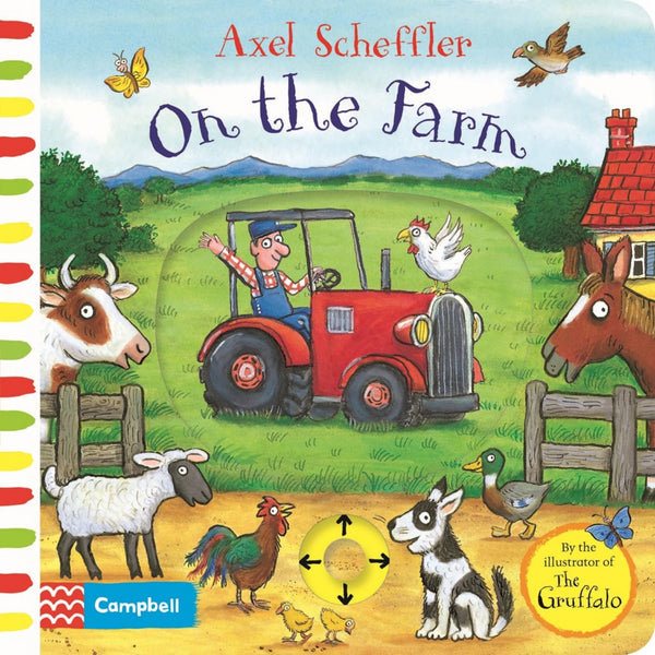 On the Farm - A Push, Pull, Slide Board Book | Board Book | Children's Book on Farm Animals