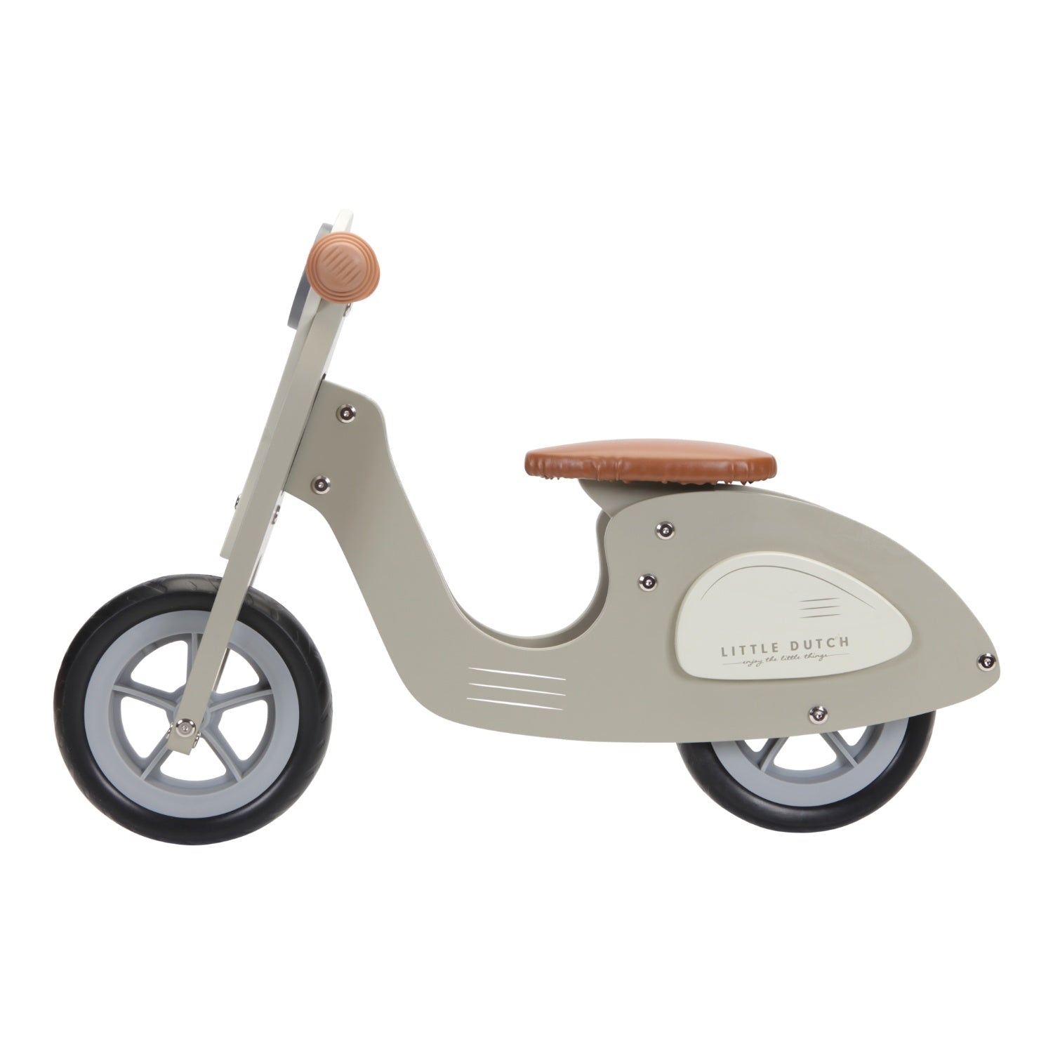 Little Dutch Balance Bike Scooter Olive | Riding Toy for Kids | BeoVERDE Ireland