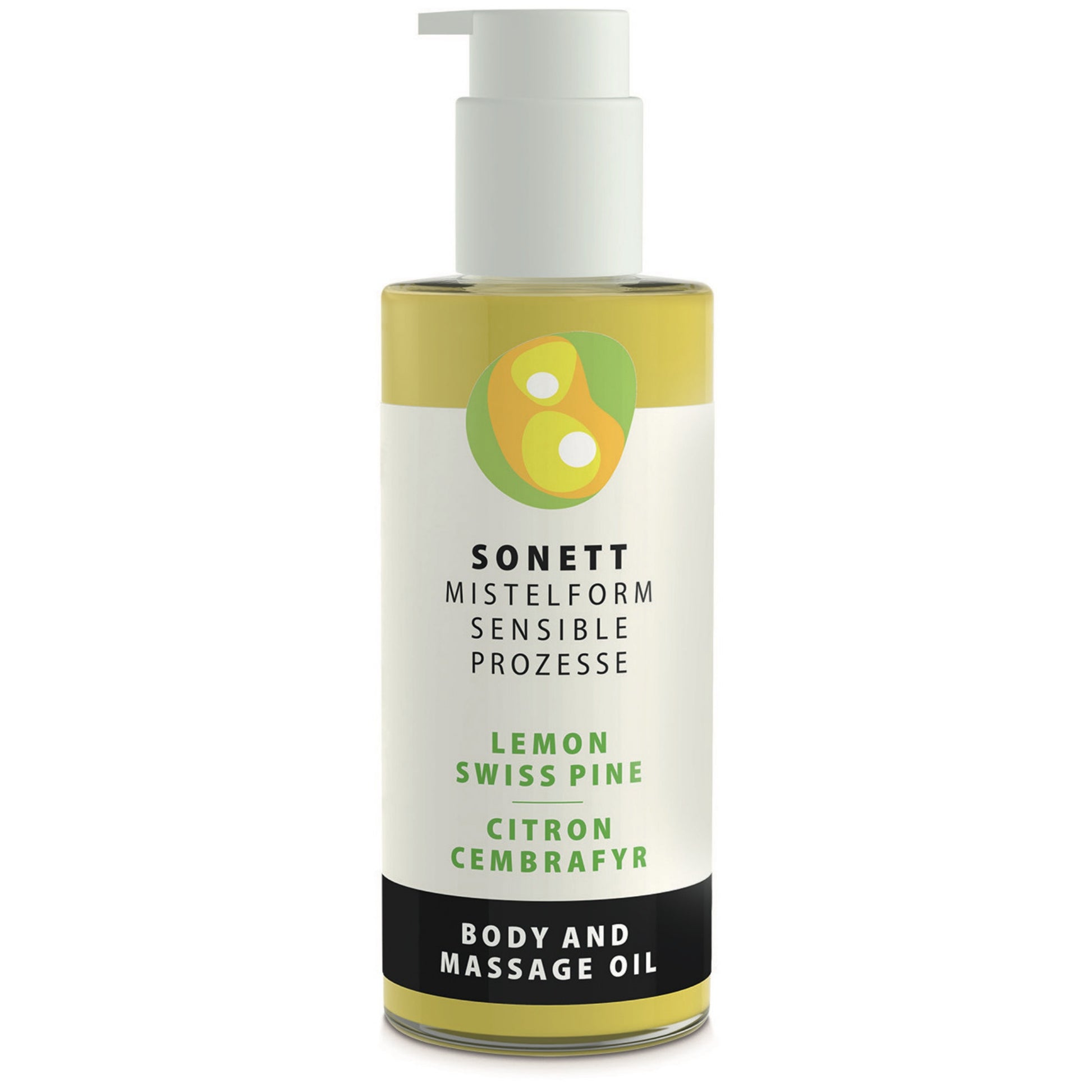 SONETT Mistelform Lemon & Swiss Pine Body and Massage Oil | Organic | BeoVERDE.ie